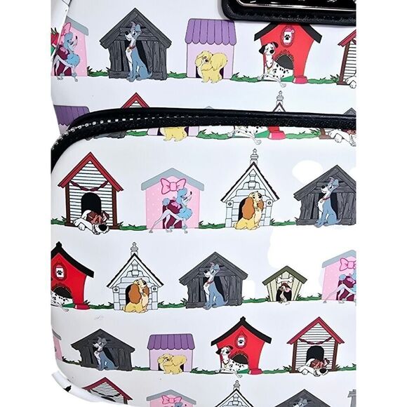 Loungefly Disney Dogs Doghouse Allover Print Mini Backpack Dodger Lady Tramp EUC - Picture 4 of 16